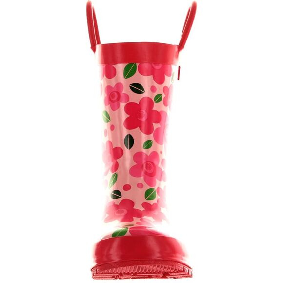 Pluie Pluie RB-NF New Pink Flower ToddlerG boots 10 NEW - Picture 3 of 4